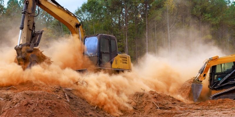 Site work and land clearing project Houston TX